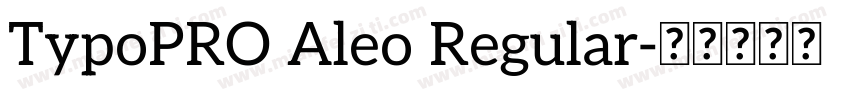 TypoPRO Aleo Regular字体转换